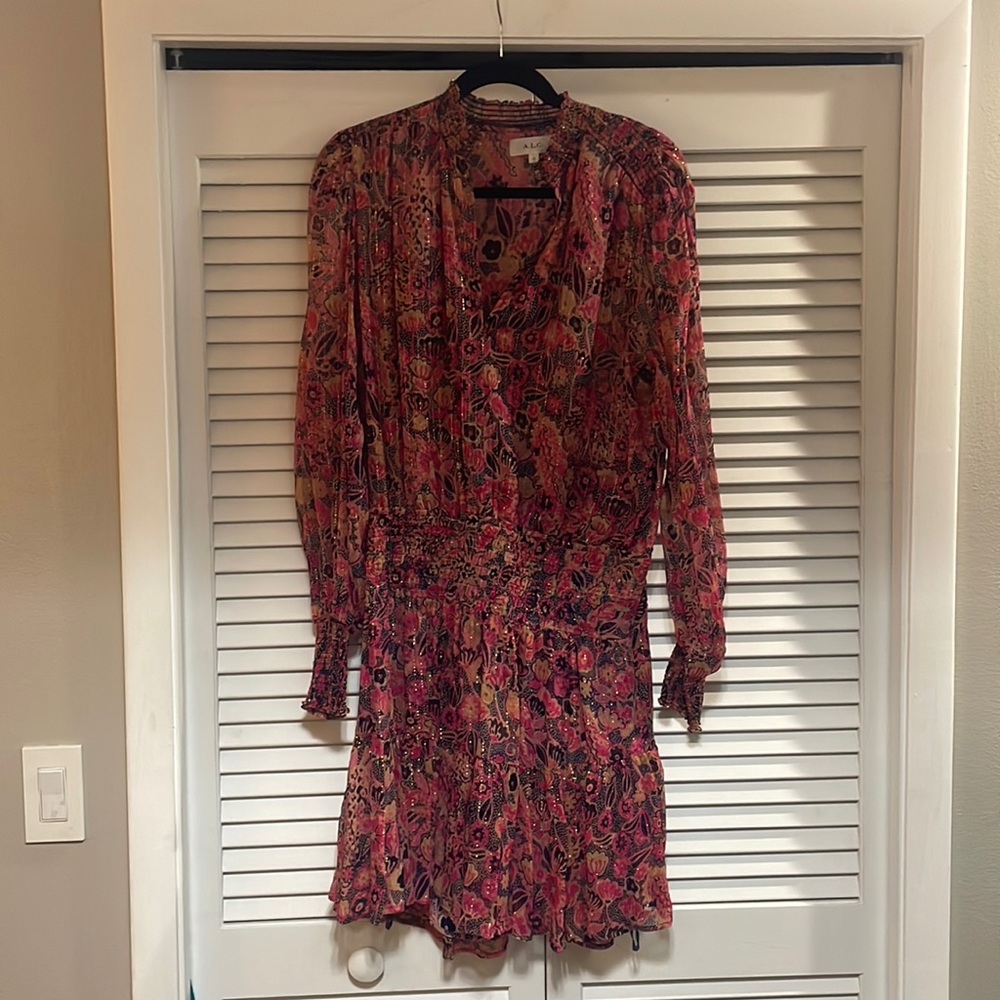 A.L.C smocked waist dress